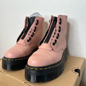 Dr. Martens Pink Combat Boots